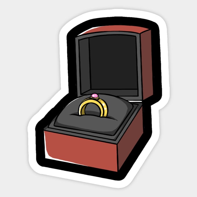 Jewelry Box Ring Rings Sticker by fromherotozero